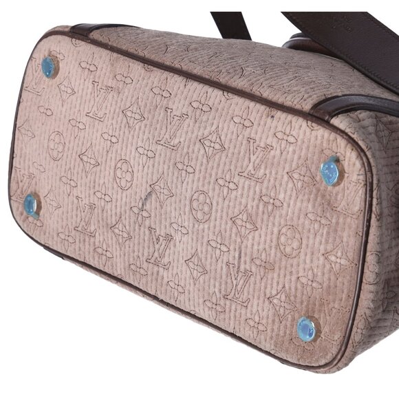 Louis Vuitton Ixia PM Antheia Handbag M94201 Granito Noir Suede Leather - Picture 8 of 12